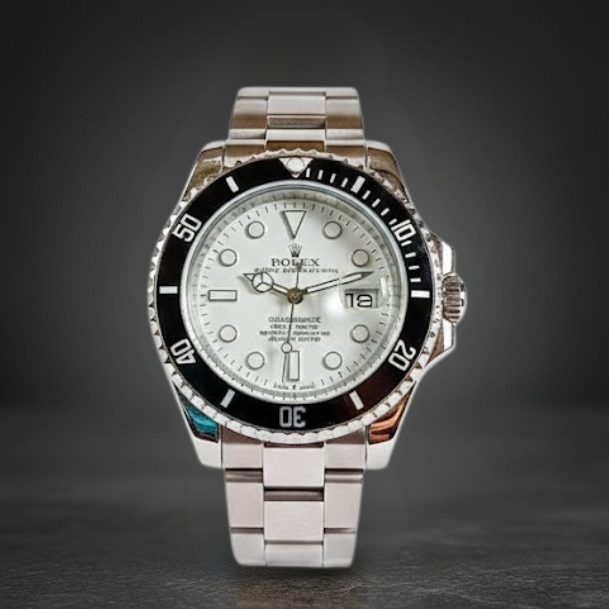 Rolex Men’s Formal Quartz Wrist Watch – Luxury Analog Watch with Stainless Steel Strap - Image 2