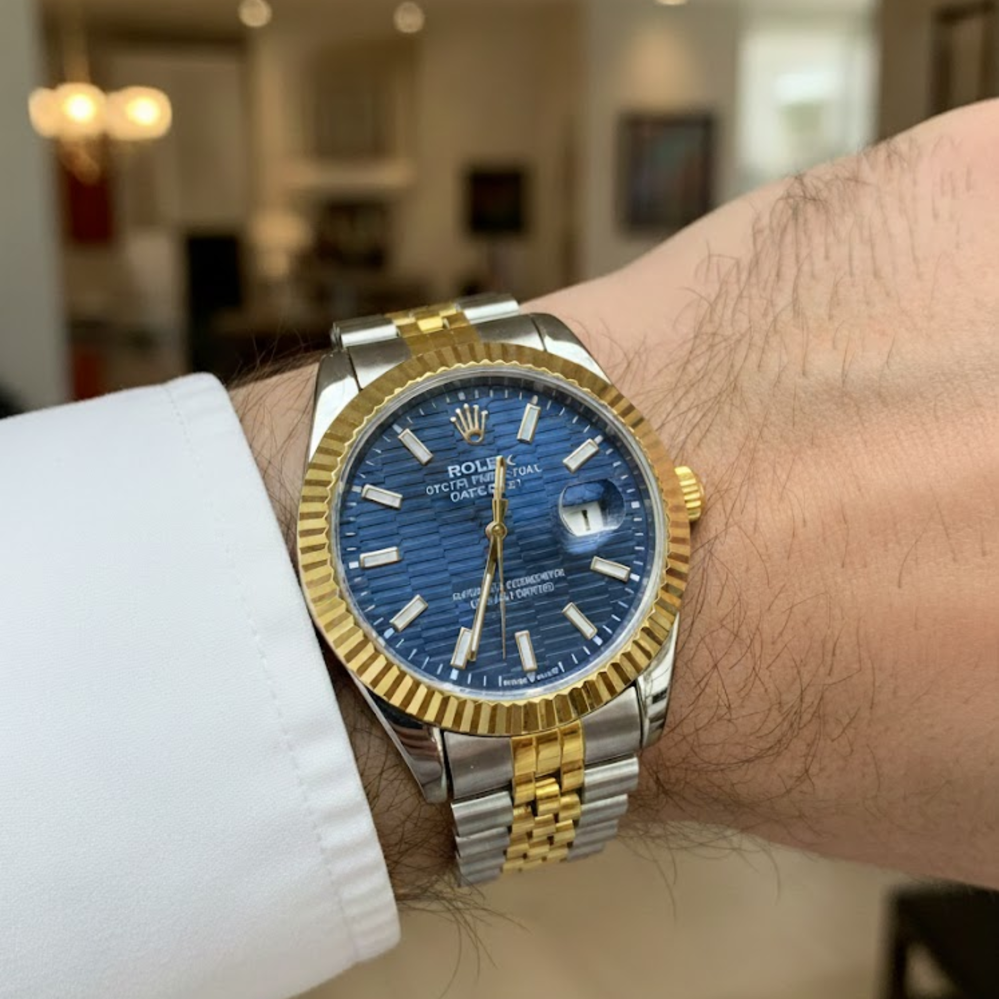 Rolex Datejust Steel & Gold Men’s Watch – Luxury Automatic Timepiece - Image 3