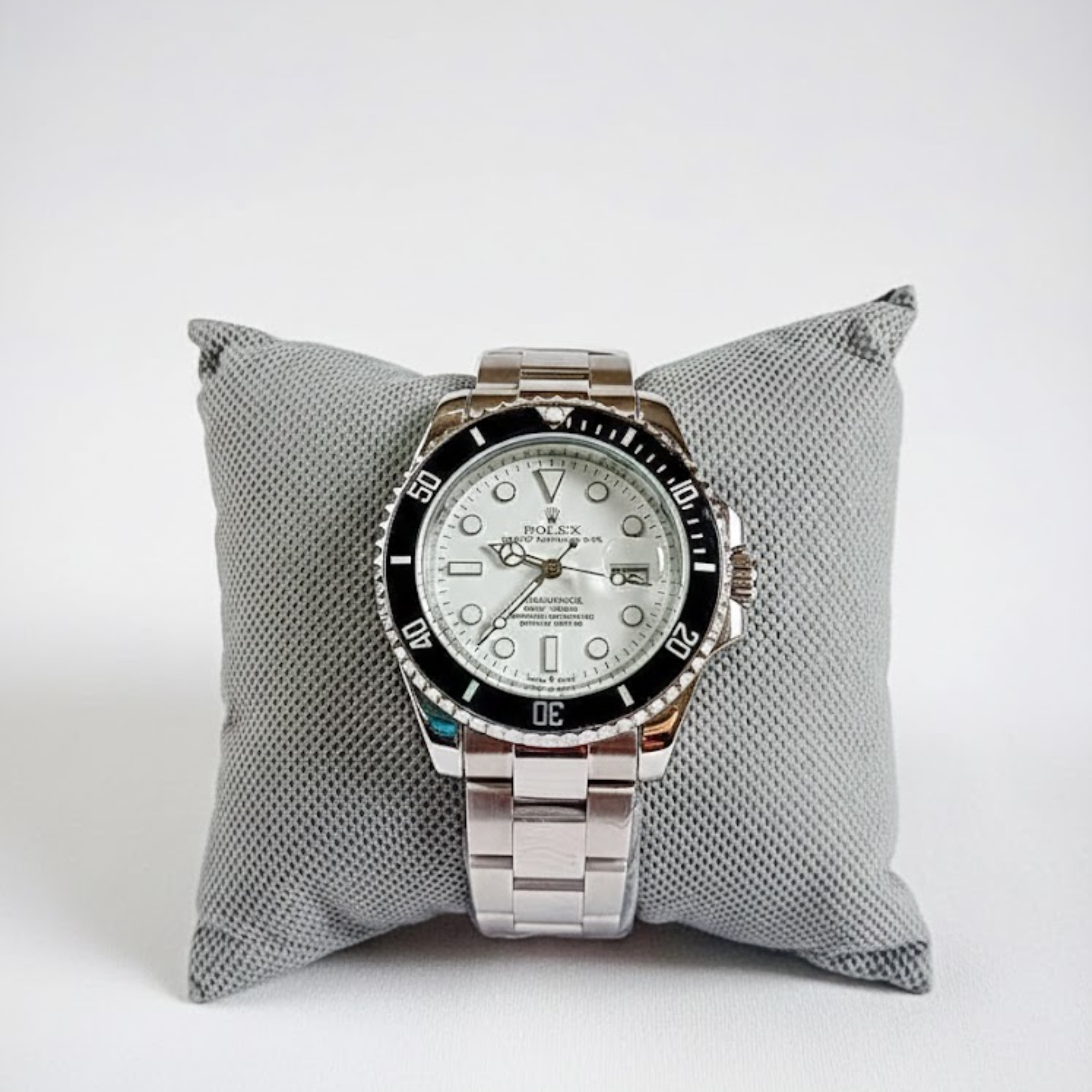 Rolex Men’s Formal Quartz Wrist Watch – Luxury Analog Watch with Stainless Steel Strap - Image 4