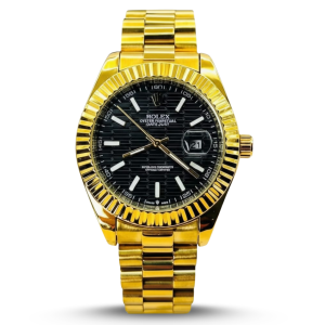 Rolex Men’s Stainless Steel Gold Watch – Datejust Master Clone, 38mm